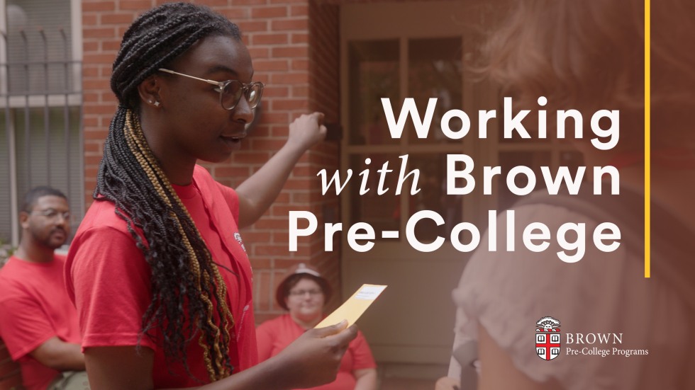 Summer Staff PreCollege Program Brown University